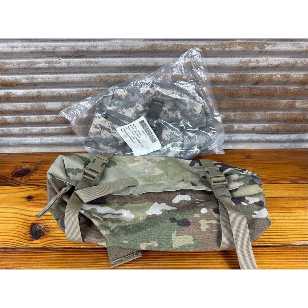 US Military Molle II Multicam Waist Pack & Sustainment Pouch- Lot of 2